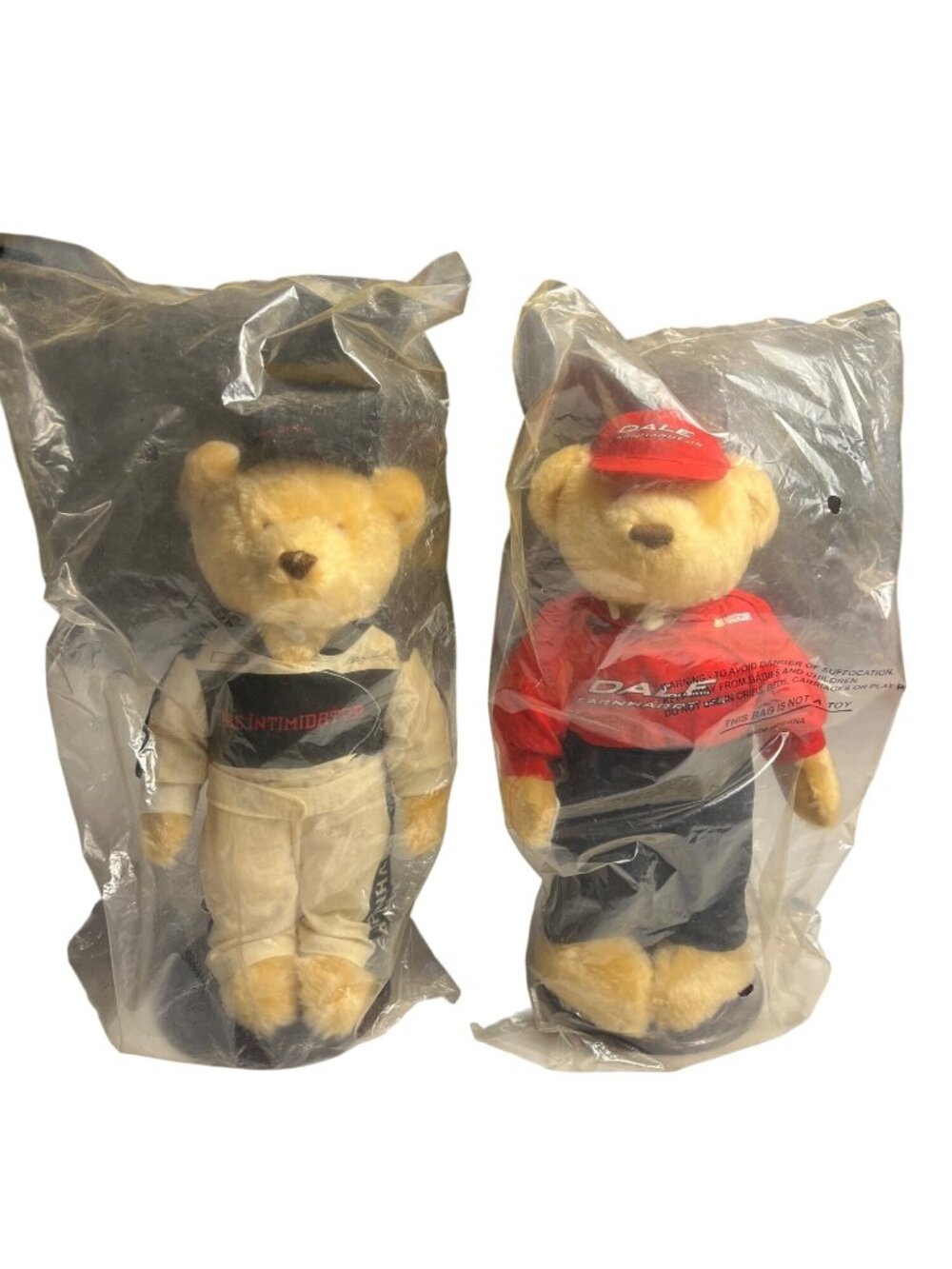 VTG-1990 Avon NASCAR Dale Earnhardt Jr. & Sr. Collectible 12" Plush Teddy Bears